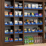 Load image into Gallery viewer, Akro-Mils 30130 Plastic Shelf Bins, Heavy Duty Storage Bins for Garage, Closet, and Drawer Organization, 12-Inch x 6-1/2-Inch x 4-Inch, Blue, 12-Pack