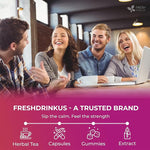 Load image into Gallery viewer, FreshDrinkUS, Premium Herbal Wellness Tea Bags | 75 Count | Blend of Sencha, Ginger, Fennel, Dandelion, Tulsi, Turmeric, Peppermint, Lavender, Lemongrass &amp; Stevia – Herbal Tea. Vegan