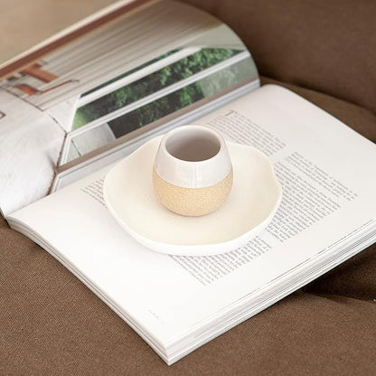 Ceramic Espresso Cups Set of 4, 4.5oz capacity - Small Modern Coffee Cups - Dishwasher Safe Cortado Macchiato Coffee Mugs for Nespresso Machine - Demitasse Cups - Espresso Accessories - Expresso Cup