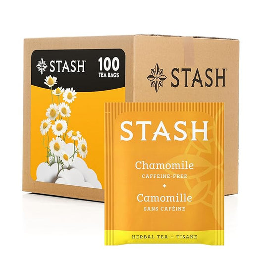 Stash Tea Chamomile Herbal Tea, Box of 100 Tea Bags