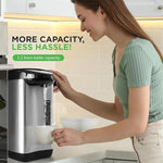 Load image into Gallery viewer, NutriChef Hot Water Urn Pot Insulated Stainless Steel,Auto &amp; Manual Dispense,Auto Boiler,Safety Lock Shutoff 3.38 QT /3.2L - Auto Boiler Shut Off - PKWK43