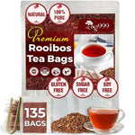 Load image into Gallery viewer, TOG999, 135 Premium Red Rooibos Tea Bags, 100% Natural &amp; Pure from Rooibos Tea Leaves. Loose Leaf Rooibos Herbal Tea. Made with Natural Material Tea Bags. No Sugar, No Caffeine, No Gluten, Vegan.
