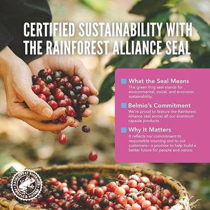 Belmio Let's Go Coconutz Espresso Coffee Pods – Medium Roast –Smooth & Tropical - Nespresso Original Line Compatible – 10 Count (Pack of 10)