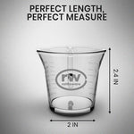 Load image into Gallery viewer, Rattleware 3 oz Espresso Shot Glass Pitcher – Double Spouted Genuine Barista Measuring Cup with White Graduations in ml &amp; oz – High-Volume, Commercial-Grade for Swift Espresso Pouring &amp; Precision