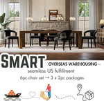 Load image into Gallery viewer, Dining Chairs Set of 6, Modern Velvet Kitchen Chairs, Fully Upholstered Side Chairs for Kitchen/Dining Room/Living Room/Restaurant, Black