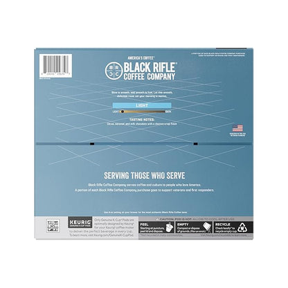 Black Rifle Coffee Company Silencer Smooth, 50 Count, Light Roast K Cups - Single Serve K Cups Coffee Pods - Kcup Pods Compatible with Keurig 1.0 & 2.0 - Made from Arabica Beans