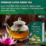 Load image into Gallery viewer, FreshDrinkUS, Premium 20 Tea Bags of Lotus Green Tea, 100% Natural. Exquisite Flavor, Handpicked Leaves, Perfect for Tea Lovers. No Sugar, No Gluten, Vegan.