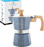 Load image into Gallery viewer, GROSCHE Milano Moka Pot - Stovetop Coffee Maker and Percolator for Espresso - 3 Cup, Indigo