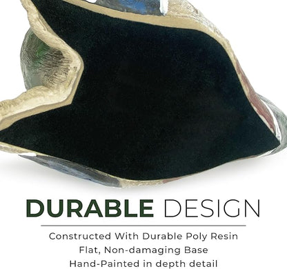 Rivers Edge Products 750ml Wine Bottle Holder - Hand-Painted Poly Resin Animal Kitchen Decor - Unique, Rustic Home Decor for Countertop and Bar - Wine Accessories for Wine Lovers