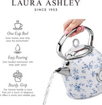 Load image into Gallery viewer, Laura Ashley Stainless Steel Electric Kettle 1.7 Liter - 1500W Rapid Boil Electric Kettles for Boiling Water - Electric Tea Kettles Automatic Shut Off - Overheat &amp; Boil Dry Protection Cordless Kettle