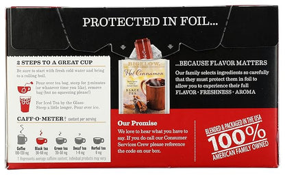 Bigelow Sweet Cinnamon Dolce Black Tea (Caffeinated), 18 count
