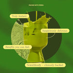 Load image into Gallery viewer, Clevr Blends Organic Honey Vanilla Matcha SuperLatte, Instant Ceremonial Grade, Superfood Powder Blend, Oat Milk, Lions Mane, Reishi Mushroom, Coconut Cream, Ashwagandha, Serve Hot or Iced (14 Lattes)