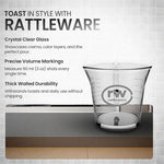 Load image into Gallery viewer, Rattleware 3 oz Espresso Shot Glass Pitcher – Double Spouted Genuine Barista Measuring Cup with White Graduations in ml &amp; oz – High-Volume, Commercial-Grade for Swift Espresso Pouring &amp; Precision