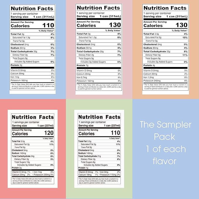 Pop & Bottle, Oat Milk Lattes - Maca, Antioxidants, Ashwagandha, MCT Oil, Collagen, Mushrooms, Organic, Dairy & Gluten Free, Great as Iced Coffee, Lightly Sweetened with Dates - 8 Fl Oz (5 Pack)