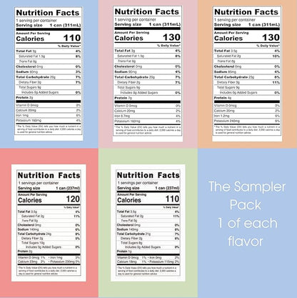 Pop & Bottle, Oat Milk Lattes - Maca, Antioxidants, Ashwagandha, MCT Oil, Collagen, Mushrooms, Organic, Dairy & Gluten Free, Great as Iced Coffee, Lightly Sweetened with Dates - 8 Fl Oz (5 Pack)