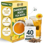 Load image into Gallery viewer, LeafLea 40 Dandelion Root Tea Bags, Dandelion Tea Supports Wellness and a Balanced Lifestyle, 100% Natural &amp; Pure Dandelion Root, Vegan, No Sugar, Caffeine-Free
