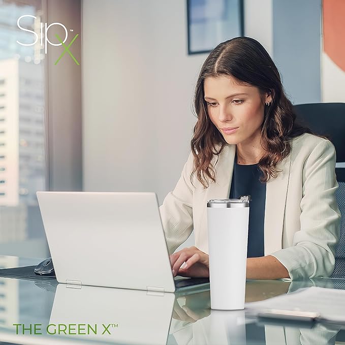 SipX™ Triple-Insulated Tumblers - 22oz. Premium Modern Tumbler With Lid, insulated Cup Keeps Hot For 6 Hours, Stainless Steel Tumbler Made Of Sustainable Material, Coffee Travel Mug For Home & Office