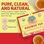 Load image into Gallery viewer, Organic Red Rooibos Tea Bags 100 Count - Naturally Sweet Herbal Tea Safe for Children &amp; Pregnant Women - Low Tannin, Premium South African Caffeine Free Tea Bags Sustainably &amp; Ethically Farmed