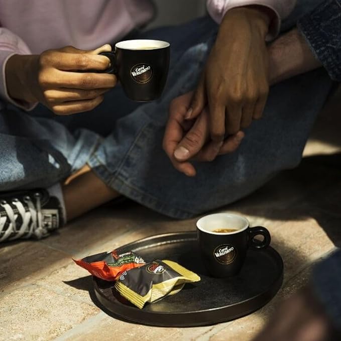 Caffe' Vergnano Medium Roast Espresso Original Line Machine Compatible Capsules - Arabica Robusta Espresso Coffee, Italian Coffee Espresso For Nespresso Coffee Machine, Intensity 6/10 - Cremoso,120 Ct