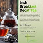 Load image into Gallery viewer, English Tea Store CO2 Decaffeinated Irish Breakfast Tea Pouches - 4oz | Loose Leaf Black Tea | Bold Full-Bodied Flavor | Blend of Assam and Kenyan Teas | Naturally Decaffeinated Using CO2 Process