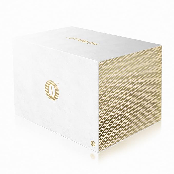 Piu Bello Espresso Coffee Pods – Variety Pack for Nespresso Original Machines – Light Roast, Dark Roast, Chocolate, Nutty, Caramel – Kosher, Rich & Balanced (120 Count, 6 Flavors)