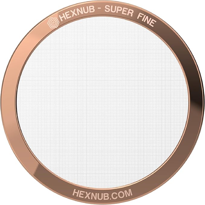 HEXNUB - Reusable Metal Filter for AeroPress Coffee Maker, Stainless Steel Filter Fits AeroPress Original & Go Coffee Press, Fuller Bodied Coffee Than Paper Filters - COPPER MESH