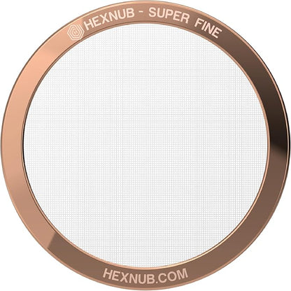 HEXNUB - Reusable Metal Filter for AeroPress Coffee Maker, Stainless Steel Filter Fits AeroPress Original & Go Coffee Press, Fuller Bodied Coffee Than Paper Filters - COPPER MESH