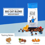 Load image into Gallery viewer, Stella Blue Ground Coffee, Big Cat Blend, Medium Roast, Fresh Coffee Ground 100% Arabica, Smooth Balanced Roast with Distinct Flavor Notes, Ethically Sourced Coffee Beans, 12 oz Bag