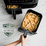 Load image into Gallery viewer, Ninja | Air Fryer | Finish Cooking Multiple Foods at the Same Time | 6-in-1 (Air Fry, Broil, Roast, Keep Warm, Dehydrate, Bake) | Fit up to 8lb Chicken Wings in the two 5 QT Baskets | DZ302