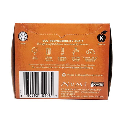 Numi Tea Jasmine Green Tea - Medium Caffeine - 18 Bags (Pack of 2)