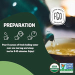 Load image into Gallery viewer, FGO Organic Nettle Leaf Tea, 100 Count, Eco-Conscious Tea Bags, Caffeine Free, Resealable Bag, Packaging May Vary (Pack of 1)