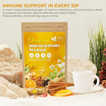 Load image into Gallery viewer, FreshDrinkUS, Premium 30 Tea Bags Immune Support Herbal Tea, Ginger, Cinnamon, Chamomile, Licorice Root, Black Pepper and Orange Peel – 100% Natural, Caffeine-Free, Vegan