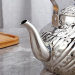 Load image into Gallery viewer, SANQIAHOME 2000ml stainless steel antique style teapot,with Infuser, thickened boiling kettle, lifting handle,Silver