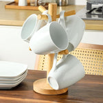 Load image into Gallery viewer, 19 Oz Large White Coffee Mugs Set of 4 Ceramic Coffee Cups Porcelain Mug Set with Handles for Home Office Hotel to Serve Latte Hot Tea Cappuccino Mocha Cocoa Milk Halloween Drinks, Dishwasher Safe