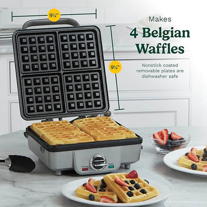 Cuisinart Waffle Maker with Pancake Plates & Cordless Electric Kettle with 6 Heat Settings