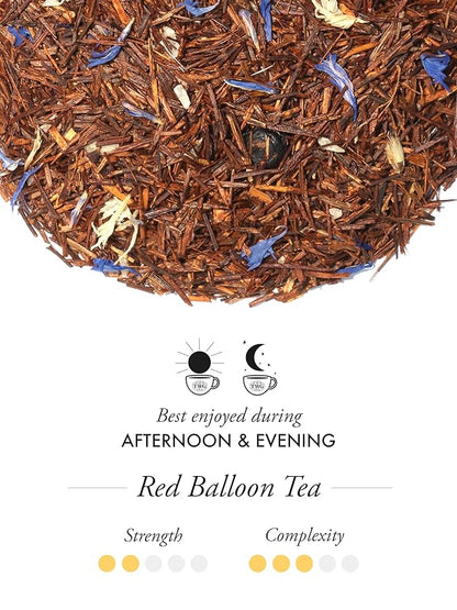 TWG Tea | Red Balloon Tea | Rooibos Tea | Coconut & Blueberries | Haute Couture Tin, 100g | Gift Set