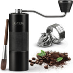 Load image into Gallery viewer, Manual Coffee Grinder by Alpaca Ventures - Stainless Steel Conical Burr Coffee Grinder Manual with Adjustable Setting Double Bearing Hand Espresso Grinder Perfect for Home, Office and Camping
