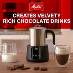 Load image into Gallery viewer, Melitta Montalatte Milk Frother | Hot &amp; Cold Nano Foam Frother | Vegan Milk Warmer | Velvet Hot Chocolate Maker | Auto Switch | Stainless Steel Steamer with Unique Chocolate Blending Disk
