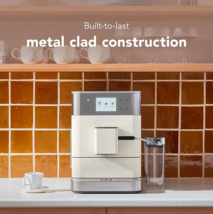 KitchenAid Fully Automatic Espresso Machine KF7, KES8557, Porcelain White