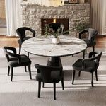 Load image into Gallery viewer, Dining Chairs Set of 6, Modern Velvet Kitchen Chairs, Fully Upholstered Side Chairs for Kitchen/Dining Room/Living Room/Restaurant, Black