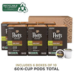 Load image into Gallery viewer, Peet's Coffee, Dark Roast Decaf Keurig K-Cup Pods - Decaf House Blend 60 Count (6 Boxes of 10 K-Cup Pods)