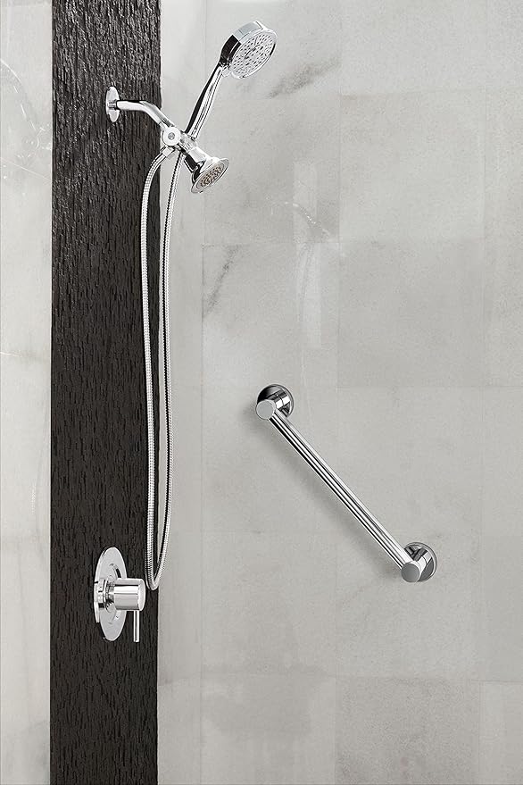 Moen YG0436CH Bathroom Safety 36-Inch Stainless Steel Modern Bathroom Grab Bar, Chrome