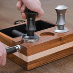 Load image into Gallery viewer, 51.5mm Espresso Coffee Tamper,30lb Calibrated Espresso Tamper with a 20lb Interchangeable Spring,Barista Tamping Tool with 100% Stainless Steel Ground Tamper for Barista