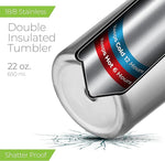 Load image into Gallery viewer, SIPX™ Triple-Insulated Tumblers - 22oz. Premium Modern Tumbler With Lid, insulated Cup Keeps Hot For 6 Hours, Stainless Steel Tumbler Made Of Sustainable Material, Coffee Travel Mug For Home &amp; Office