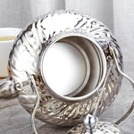 Load image into Gallery viewer, SANQIAHOME 2000ml stainless steel antique style teapot,with Infuser, thickened boiling kettle, lifting handle,Silver