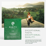 Load image into Gallery viewer, Purity Coffee EASE Dark Roast Low Acid Organic Coffee - USDA Certified Organic Specialty Grade Arabica Single-Serve Packets - Third Party Tested for Mold, Mycotoxins and Pesticides - 5 ct Box