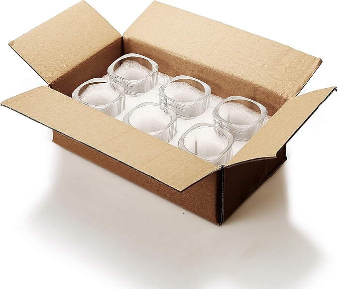 Espresso Shot Glass Liquid Heavy Sturdy Glass Shot Glasses Measuring cup Wine Glass 6 Pack 2oz/60ml By BCnmviku (Sturdy 6Pack)