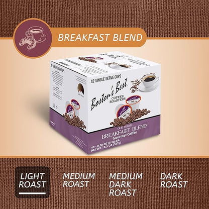 Boston’s Best - Smooth Light-Roast Breakfast Blend, Delicious Gourmet Coffee Compatible with Keurig Coffee Maker, 1 Count (42 Single Serve Cups)