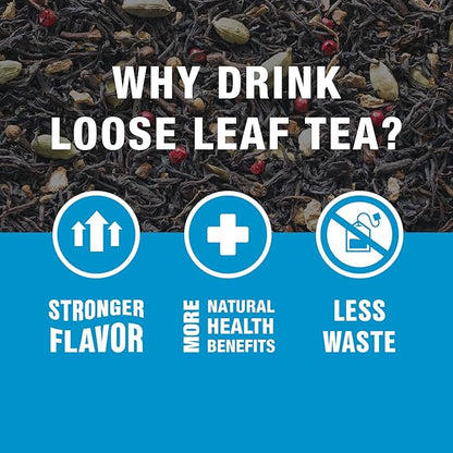 Tiesta Tea - Love & Warmth Loose Leaf Tea Gift Set, Loose Leaf, 6-Flavor Premium Variety Pack with Ball Strainer for Steeping, Brewing, and Enjoying, Valentines Day Assortment to Make Hot or Iced