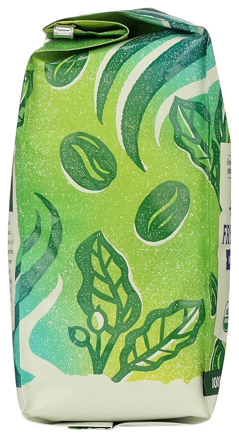 Whole Foods Market, Organic Decaf Whole Bean Coffee, Dark French Roast, Smoky & Sweet, Smooth & Balanced, 12 Ounce